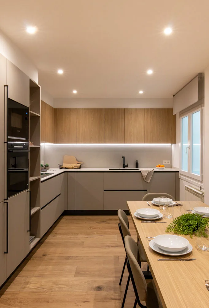 reforma de cocina en vivienda de burlada