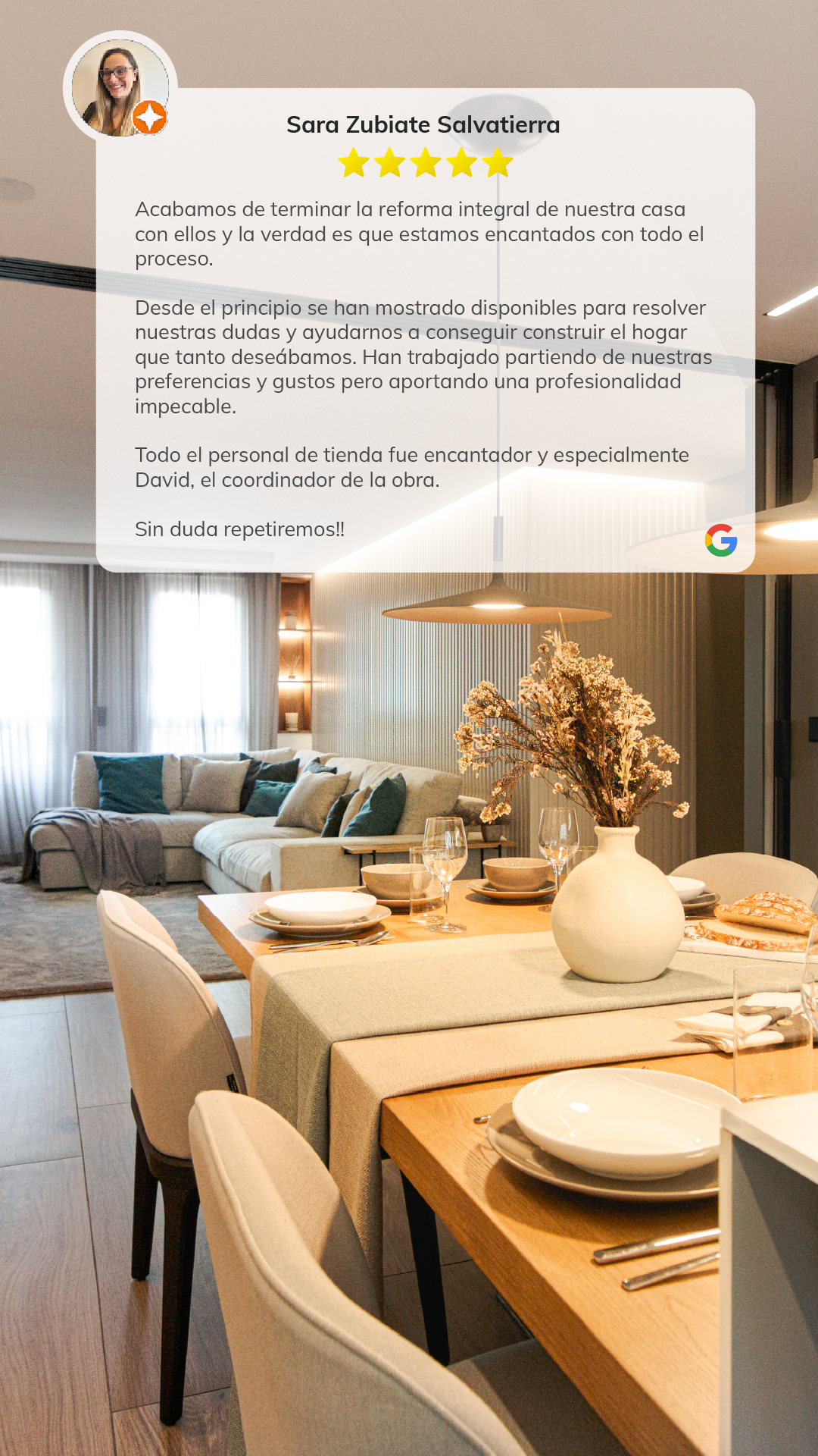 reforma integral reseña cliente satisfecho