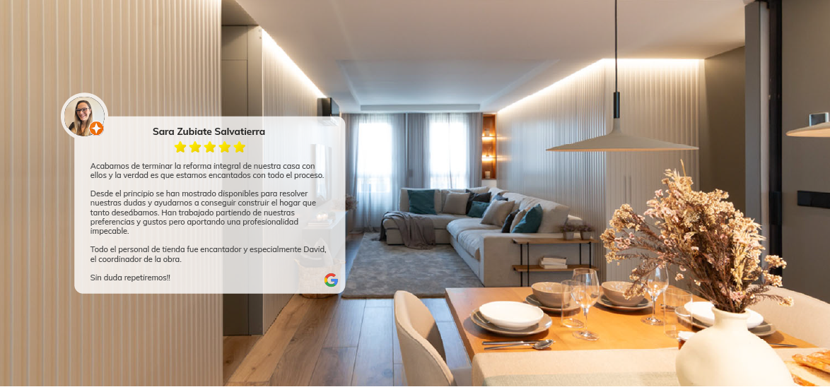 reforma integral reseña cliente satisfecho